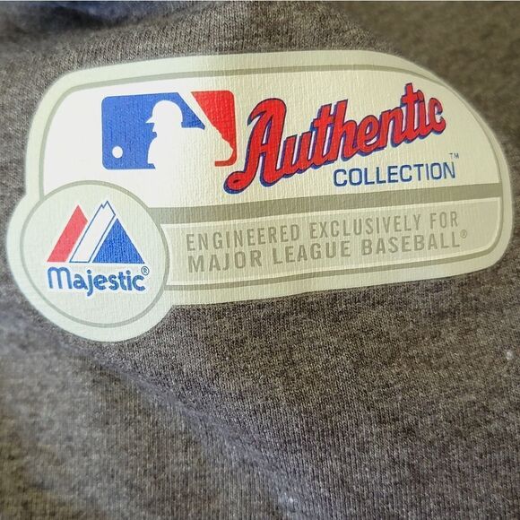 MAJESTIC Authentic SF GiantsโGray T Shirt Men's SZ L - Picture 4 of 6